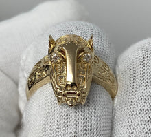 Load image into Gallery viewer, 18k Diamond Tribal Leopard Ring
