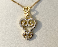 18K Sankofa Diamond Necklace