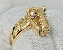 Load image into Gallery viewer, 14k Diamond Tribal Leopard Ring
